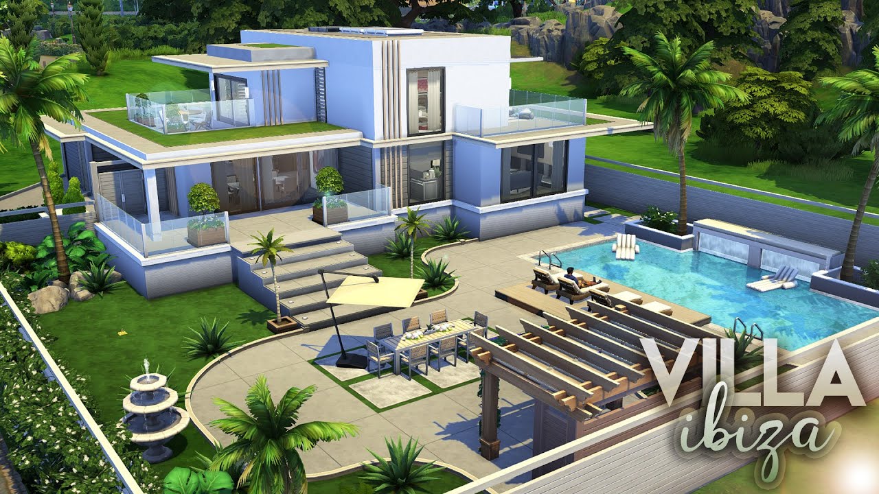 VILLA IBIZA | 3 Bdr + 3 Bth | NO CC | The Sims 4: Speed Build