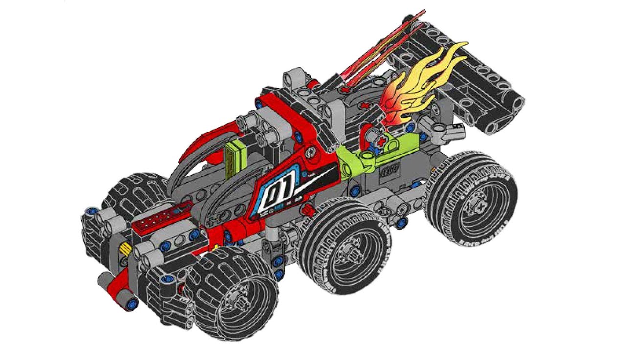 LEGO Technic (42072 + 42073), WHACK! 'N' BASH! - инструкции по сборке