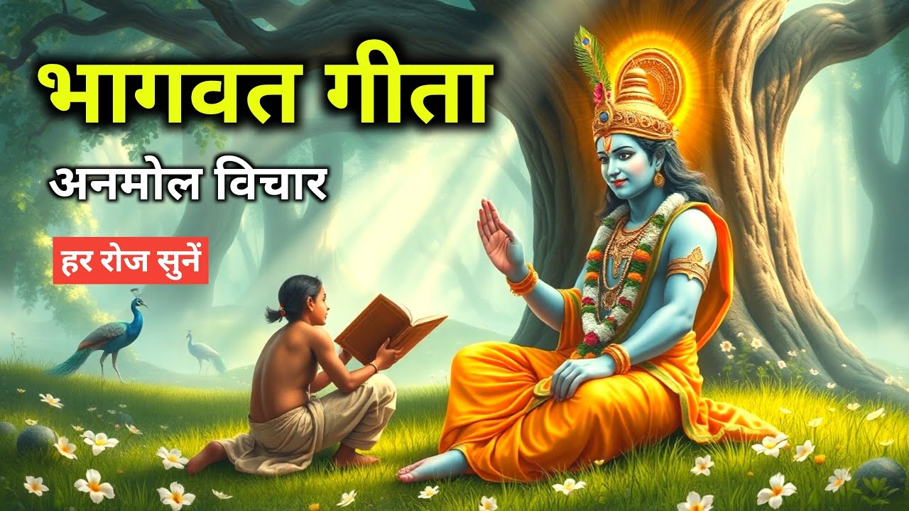 संपूर्ण गीता सार 4 मिनट में | Shrimad Bhagwat Gita Saar 4 minutes | भागवत गीता ज्ञान Krishna Vani