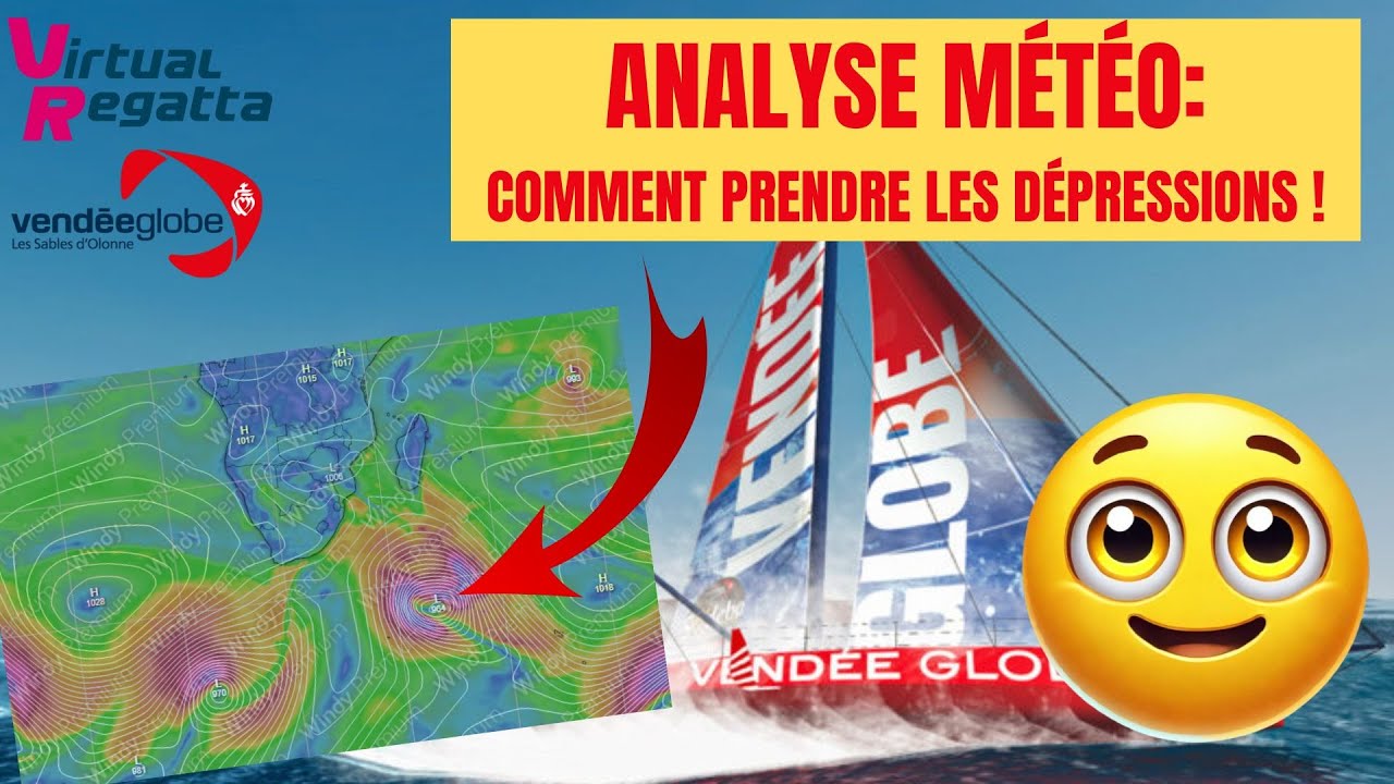 Analyse Météo : Prendre les dépressions des Mers du sud - Vendée Globe 2024 sur Virtual Regatta