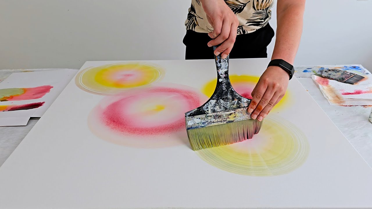 BIG NEW TWIST!! Lolly Pop Painting - Part 1🍭 / Abstract Acrylic Painting