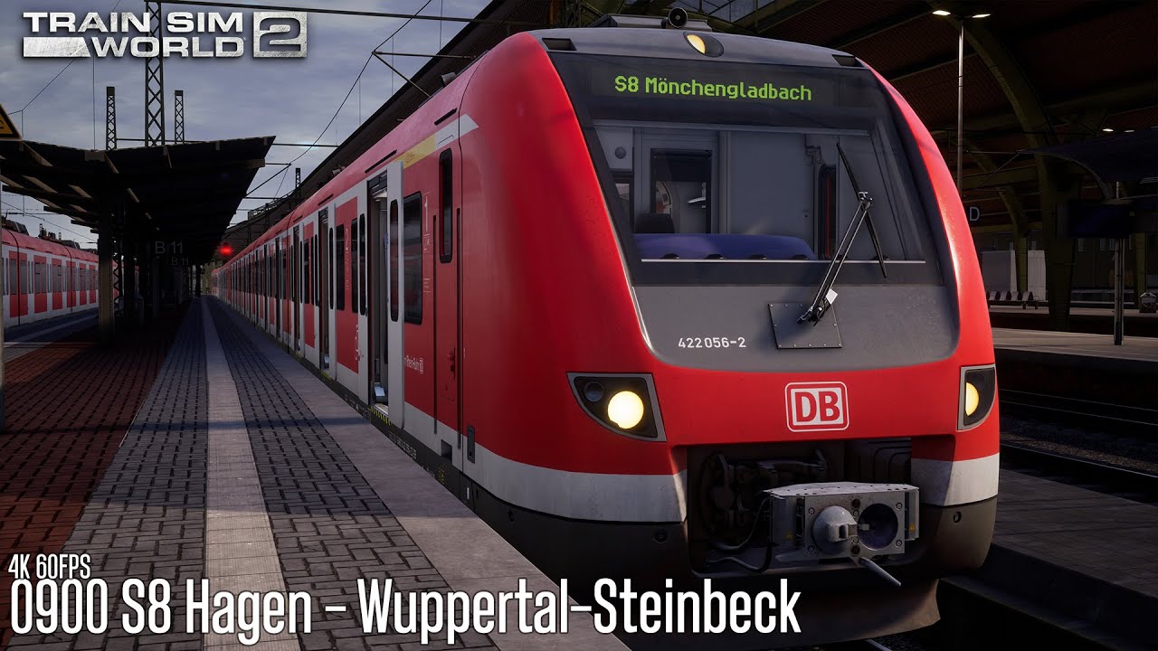 0900 S8 Hagen - Wuppertal-Steinbeck - Rhein-Ruhr Osten - BR 422 - Train Sim World 2