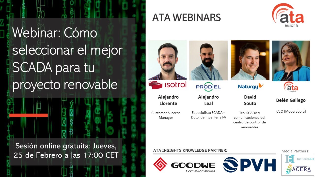 Webinar: Cómo seleccionar el mejor SCADA para tu proyecto renovable