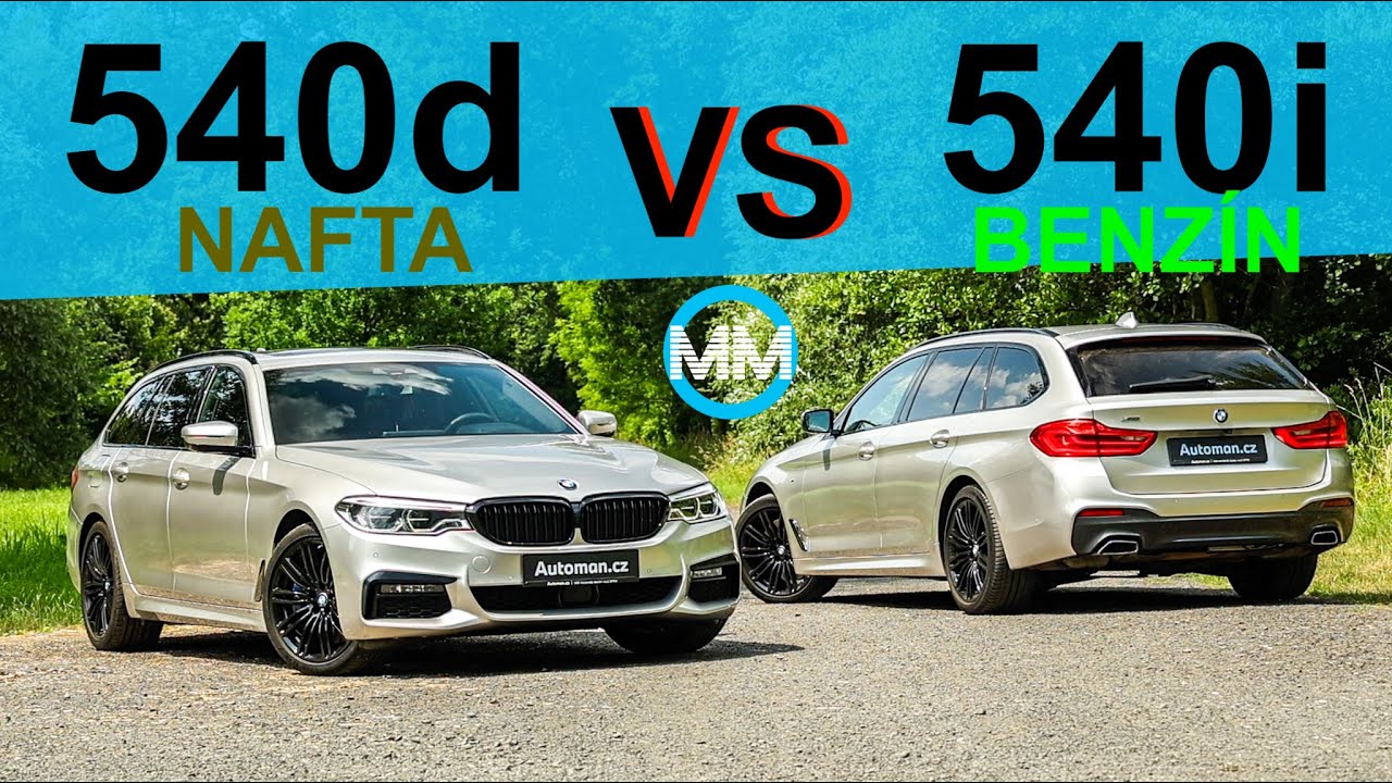 BMW 540i xDrive vs BMW 540d xDrive | BENZÍN VS NAFTA! | CO JE LEPŠÍ? CZ/SK