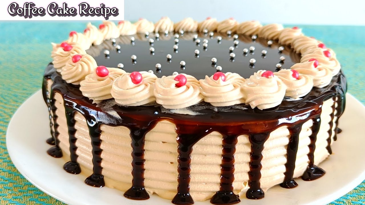 coffee cake recipe | coffee whipped cream frosting | coffee mirror glaze recipe