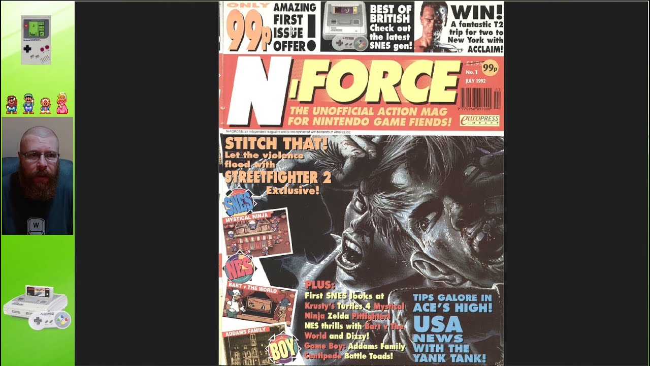 NINTENDO - Журнал N-FORCE, выпуск 1 - июль 1992 г., HD-качество!