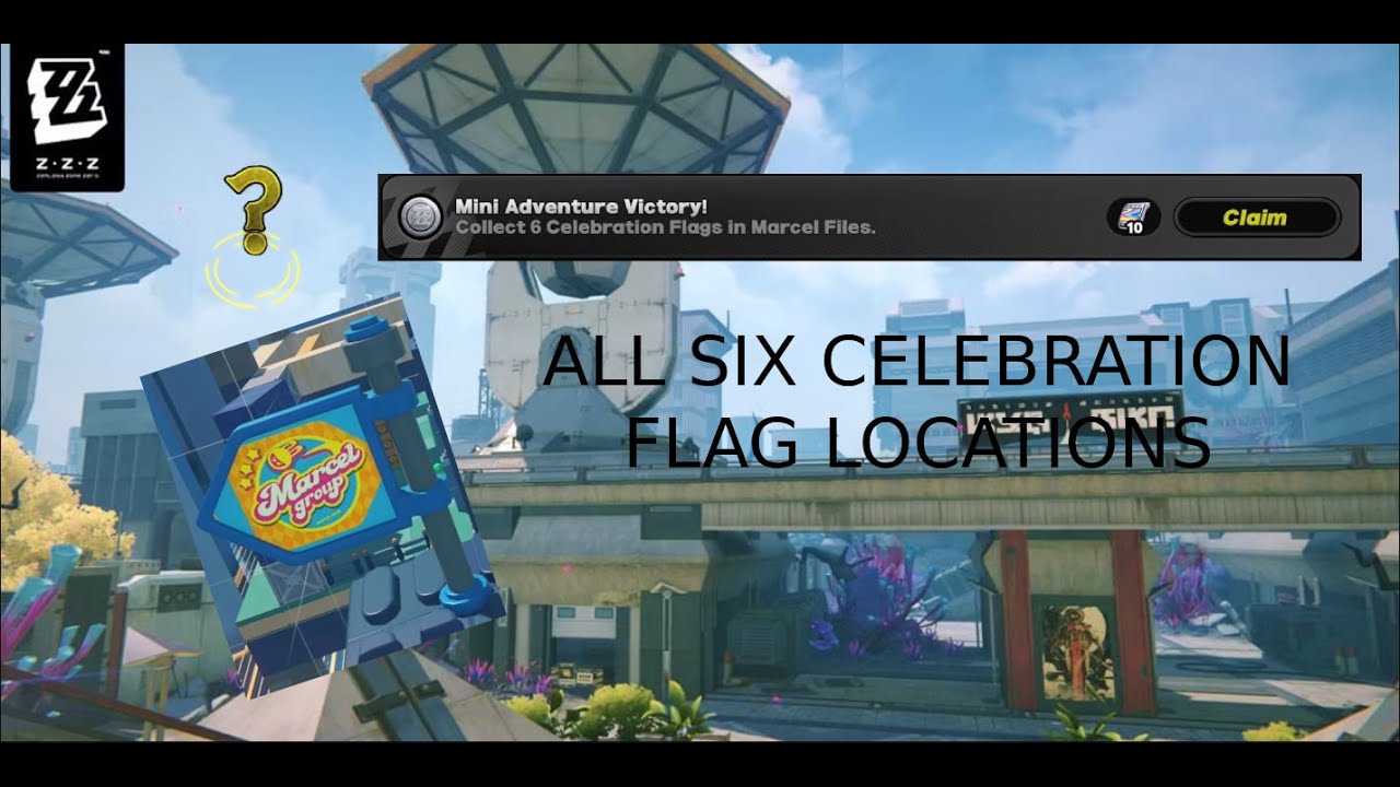 ZZZ 2.0 All Six Celebration Flag Locations for Mini Adventure Victory! Achievement