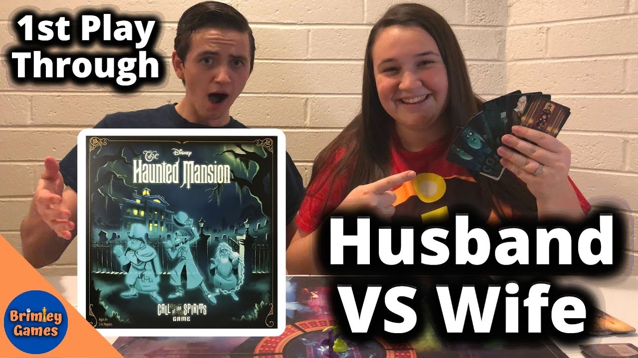 Husband VS Wife in *BRAND NEW* Haunted Mansion: Call of the Spirits Board Game Play Through