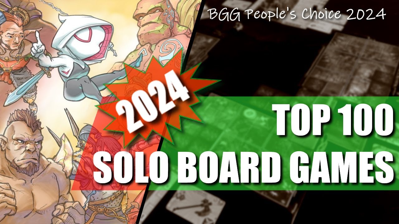 2024 Best Solo Board games Review (BGG's People's choice 2024)