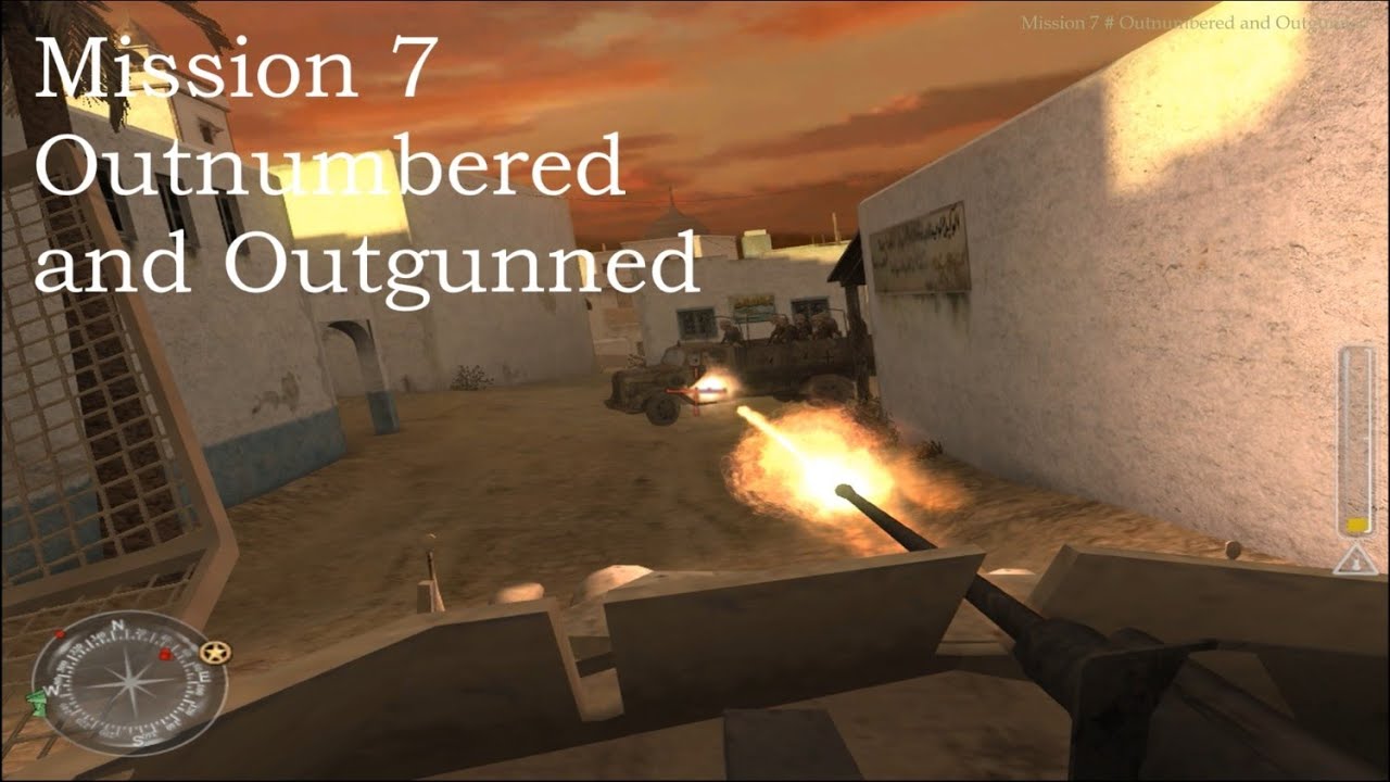 Call of Duty 2 Gameplay Walkthrough | British Campaign - Mission 7 Outnumbered and Outgunned