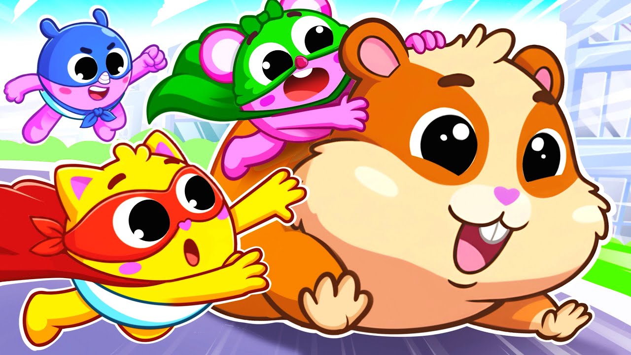 Little Superheroes VS Big Hamster | | Funny Songs For Baby & Nursery Rhymes by Toddler Zoo