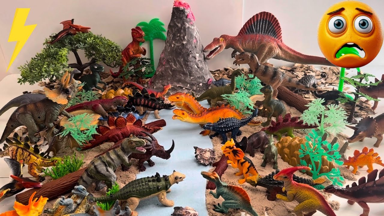 Découvre les dinosaures | Slime | DIY Mini Monde préhistorique | Les animaux en français