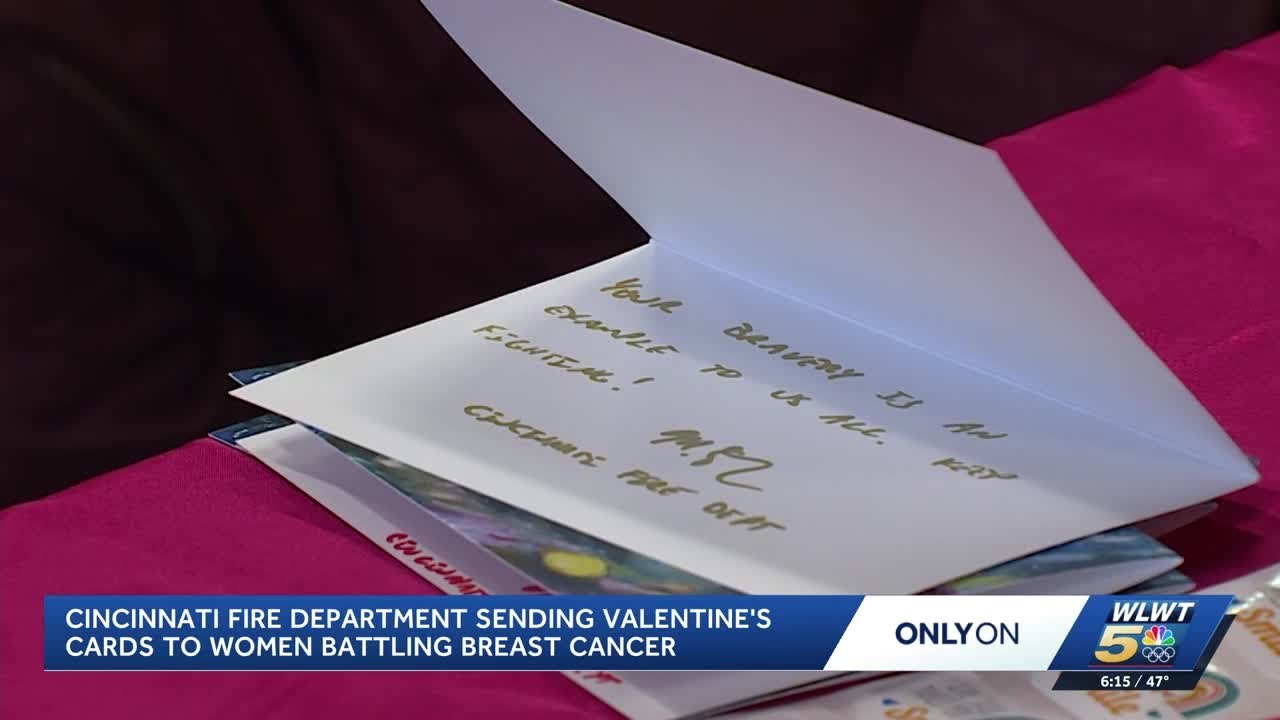 Cincinnati Fire Department sending Valentine's cards to women battling cancer