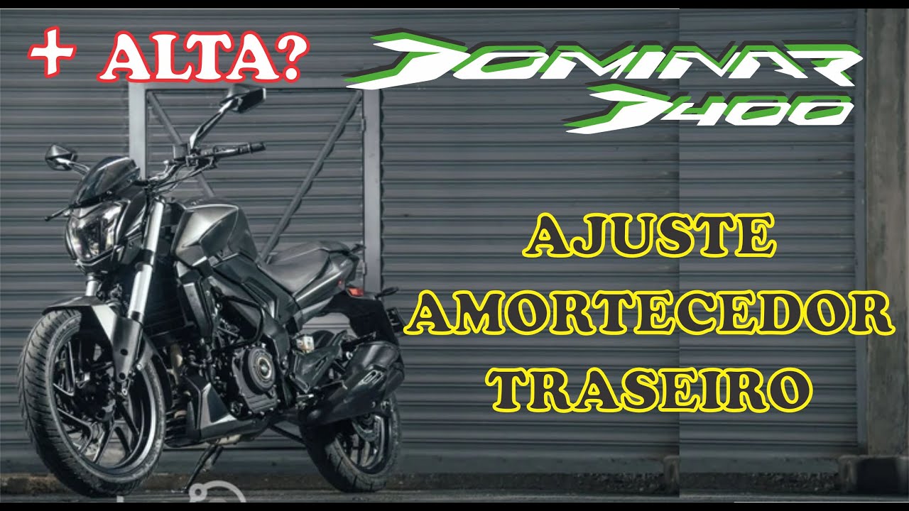 Dominar 400 - Ajuste amortecedor traseiro, deixa a moto mais alta?