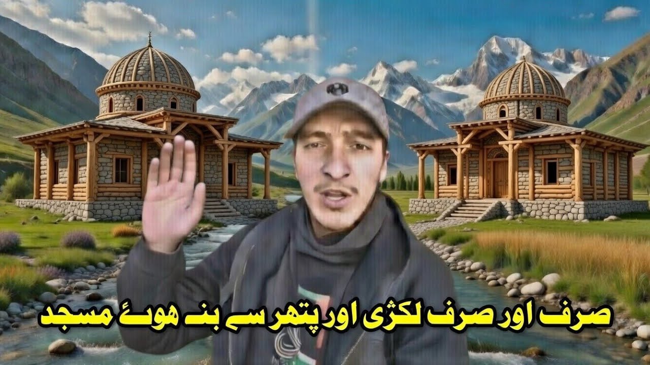 👉You won't believe it! A unique mosque made of wood and stone in the Dimsum Valley 😲🏔️🕌...wow 