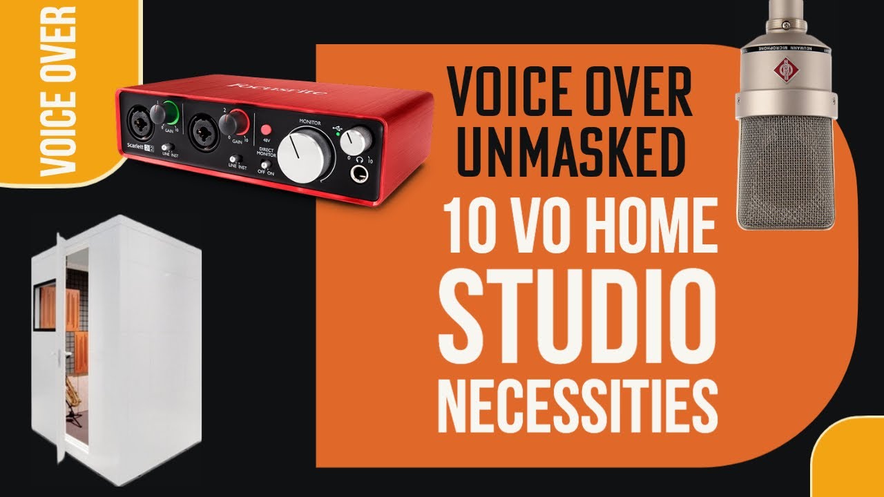 TOP 10 VOICEOVER HOME STUDIO ESSENTIALS 