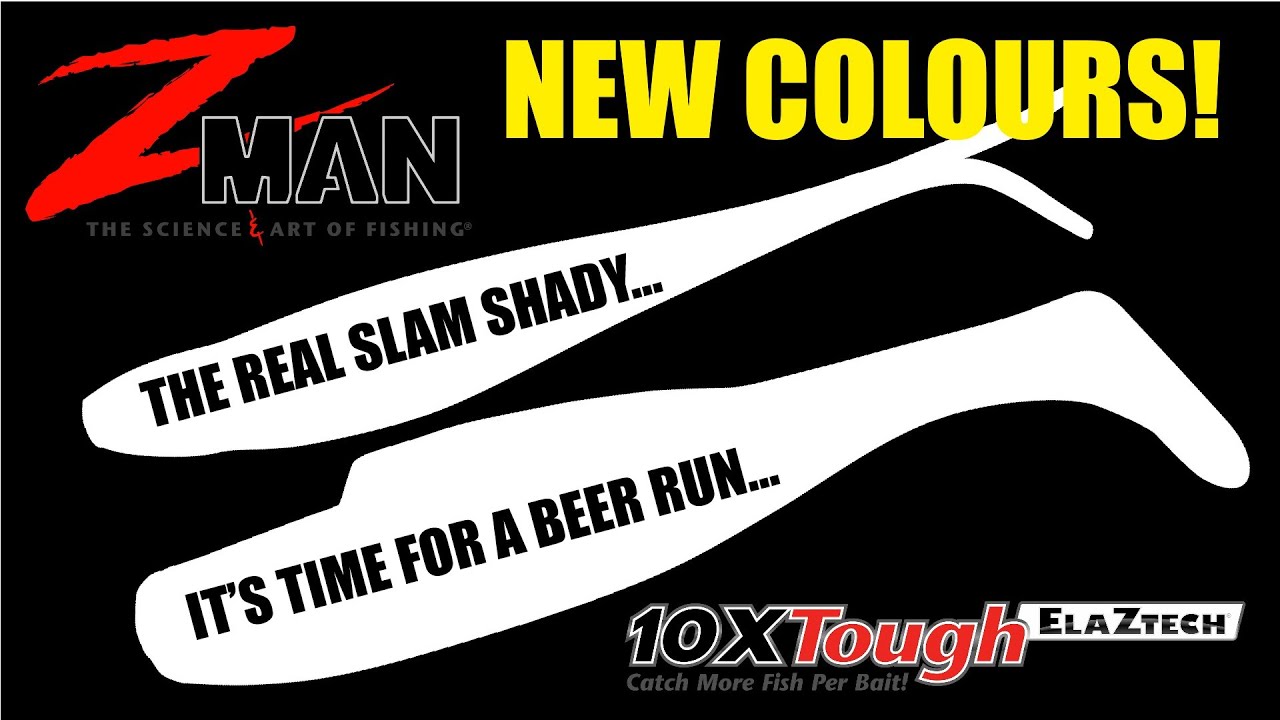 New ZMan Soft Plastics Colours - Slam Shady and Beer Run!