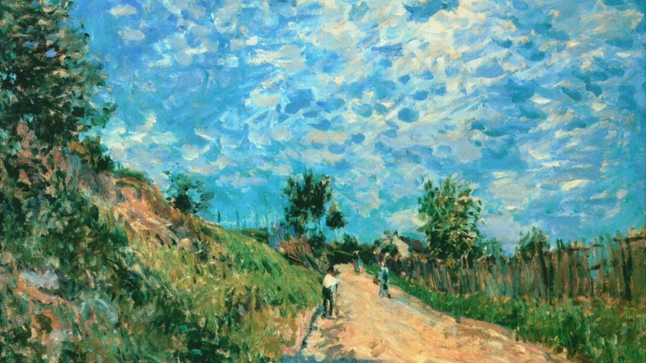 5 Hours 5 Paintings from Alfred Sisley Art Screensaver No Music