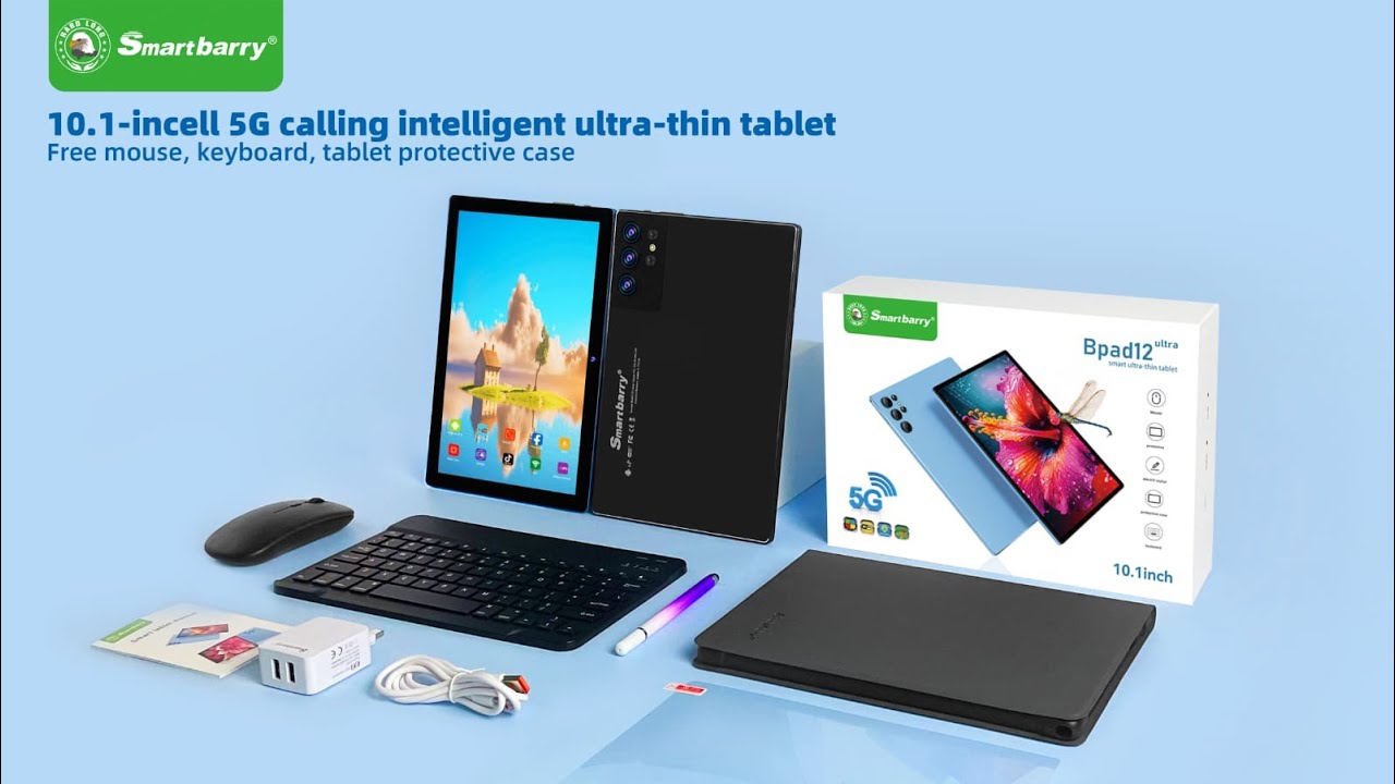 Smartbarry BPad 12ultra 10.1-incell 5G calling intelligent ultra-thin tablet 8GB RAM 512GB STORAGE 