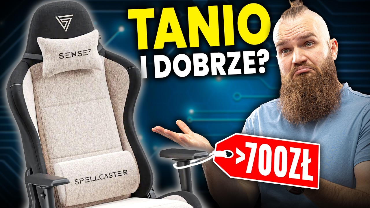 NAJTAŃSZY fotel gamingowy, który warto kupić? | sense7 Spellcaster FUKU