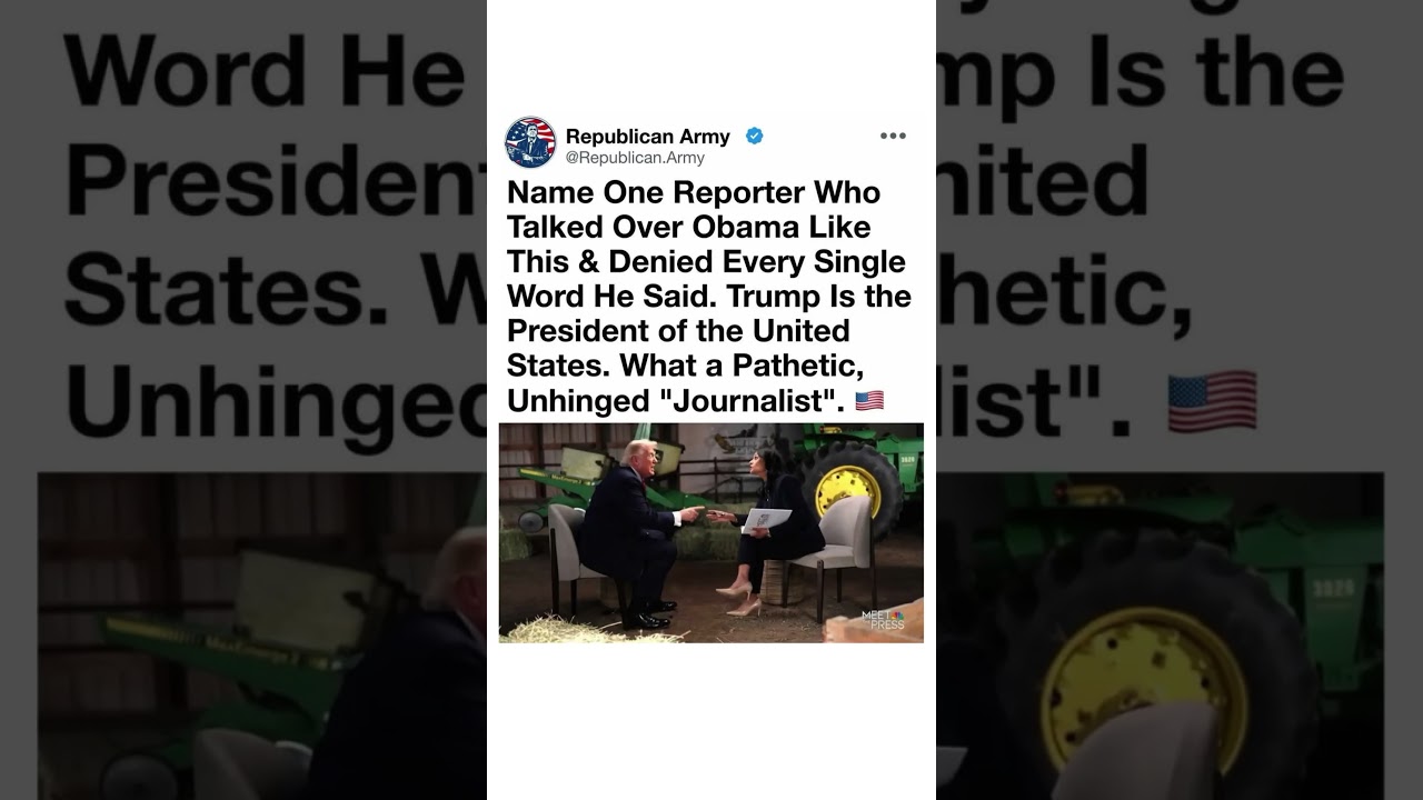 Trump vs NBC Reporter Interview Goes Viral 🇺🇸🔥