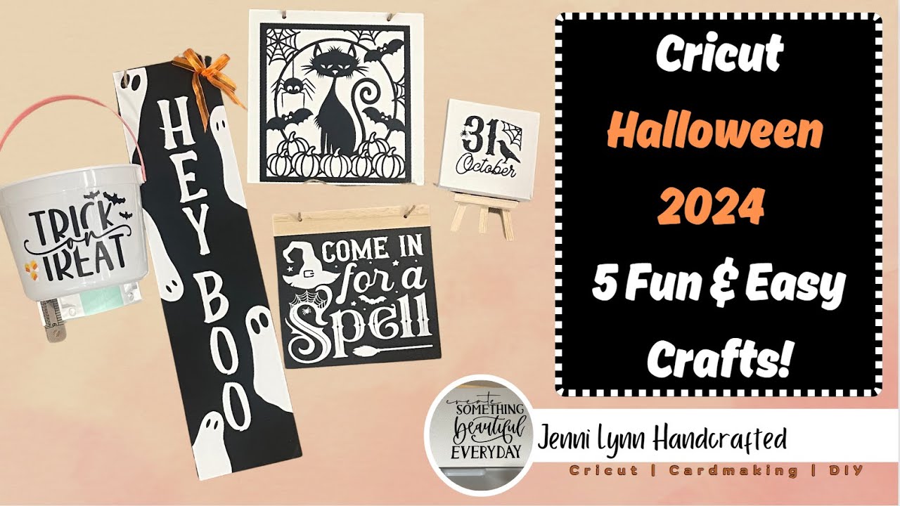 👻Let's Get Spooky! Easy Cricut Crafts for Halloween 2024 🎃