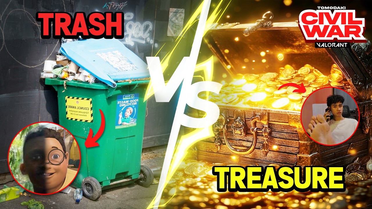 TRASH VS TREASURE WHO WOULD WIN - CIVIL WAR TOMODAKI VALORANT #1