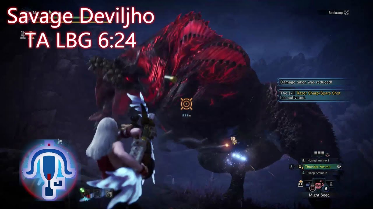 【MHWI】MR5☆ Savage Deviljho 怒り喰らうイビルジョー TA Rules + Claw LBG ¤6:24¤