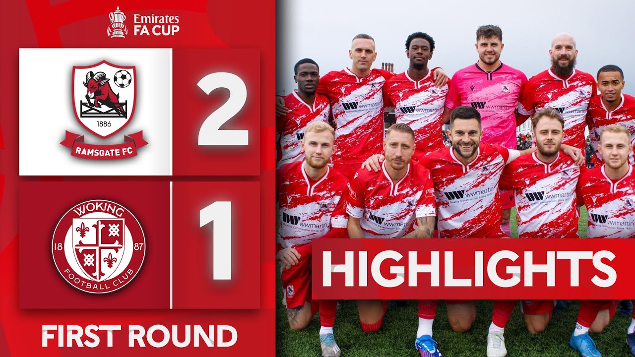 Ramsgate 2-1 Woking | First Round | Emirates FA Cup 2023-24