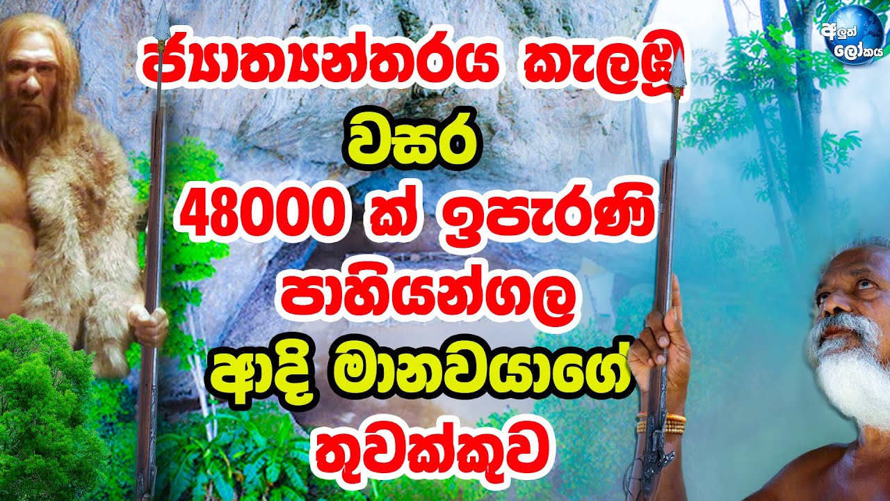 ජ්‍යාත්‍යන්තරය කැලඹූ වසර 48000ක් ඉපැරණි පාහියන්ගල මානවයාගේ තුවක්කුව? - Pahiyangala Cave