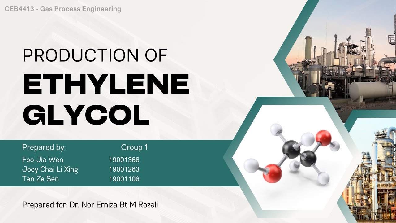 CEB4413 - Gas Process Engineering | Production of Ethylene Glycol | Group 1