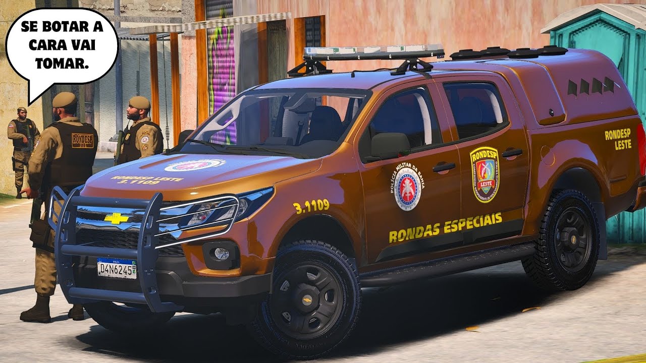 ATIRARAM NA VIATURA DA RONDESP DENTRO DA COMUNIDADE | PMBA - GTA 5 POLICIA