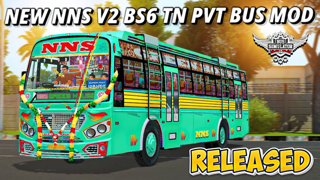 НОВЫЙ NNS V2 BS6 | ВЫПУЩЕН 🎉 | МОД ДЛЯ ЧАСТНОГО АВТОБУСА TN | СКАЧАТЬ | BUSSID #rsgamingupdates #...