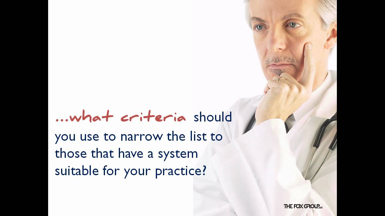 EMR/EHR: What Criteria to Use & How to Compare Vendors of EHR Systems