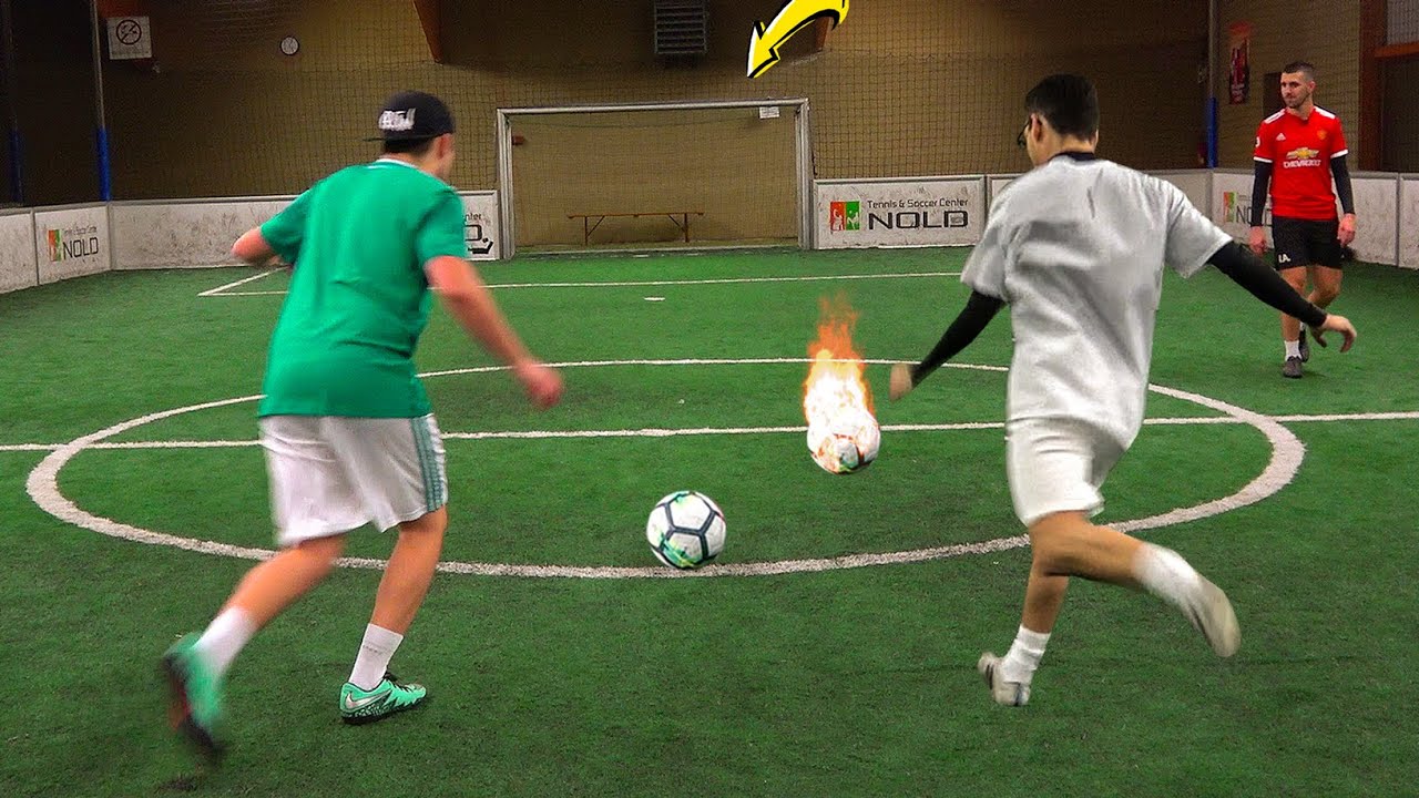 VERRÜCKTE CROSSBAR FUSSBALL CHALLENGE 😂 - BENJI GEGEN BOSSIO #4