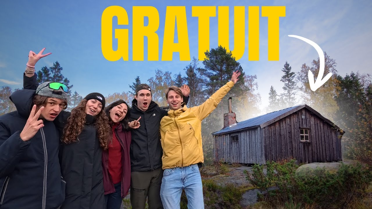 On teste les fameuses cabanes GRATUITES de Suède !