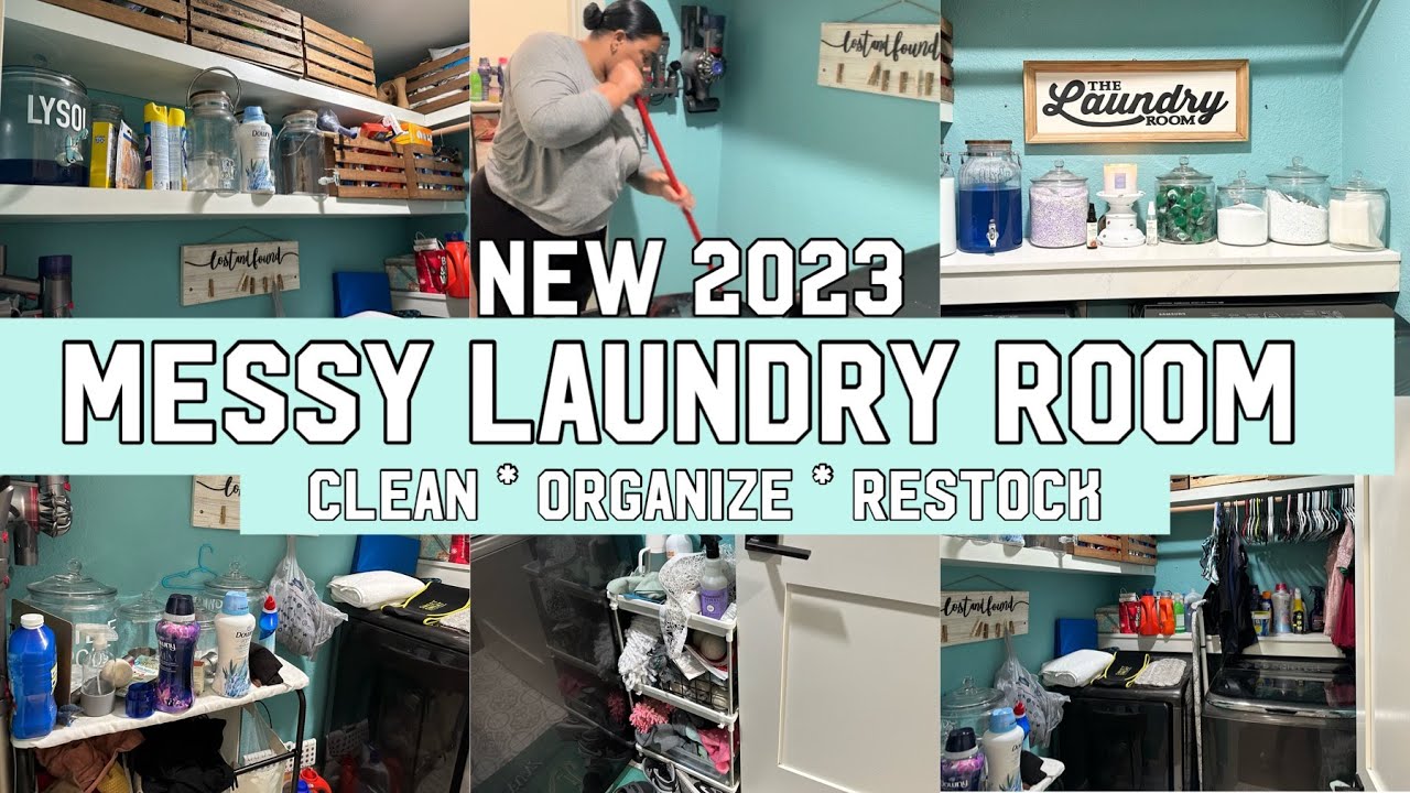 NEW 2023 LAUNDRY ROOM CLEAN, ORGANIZE & RESTOCK WITH ME| @MrsJessi#cleanwithme