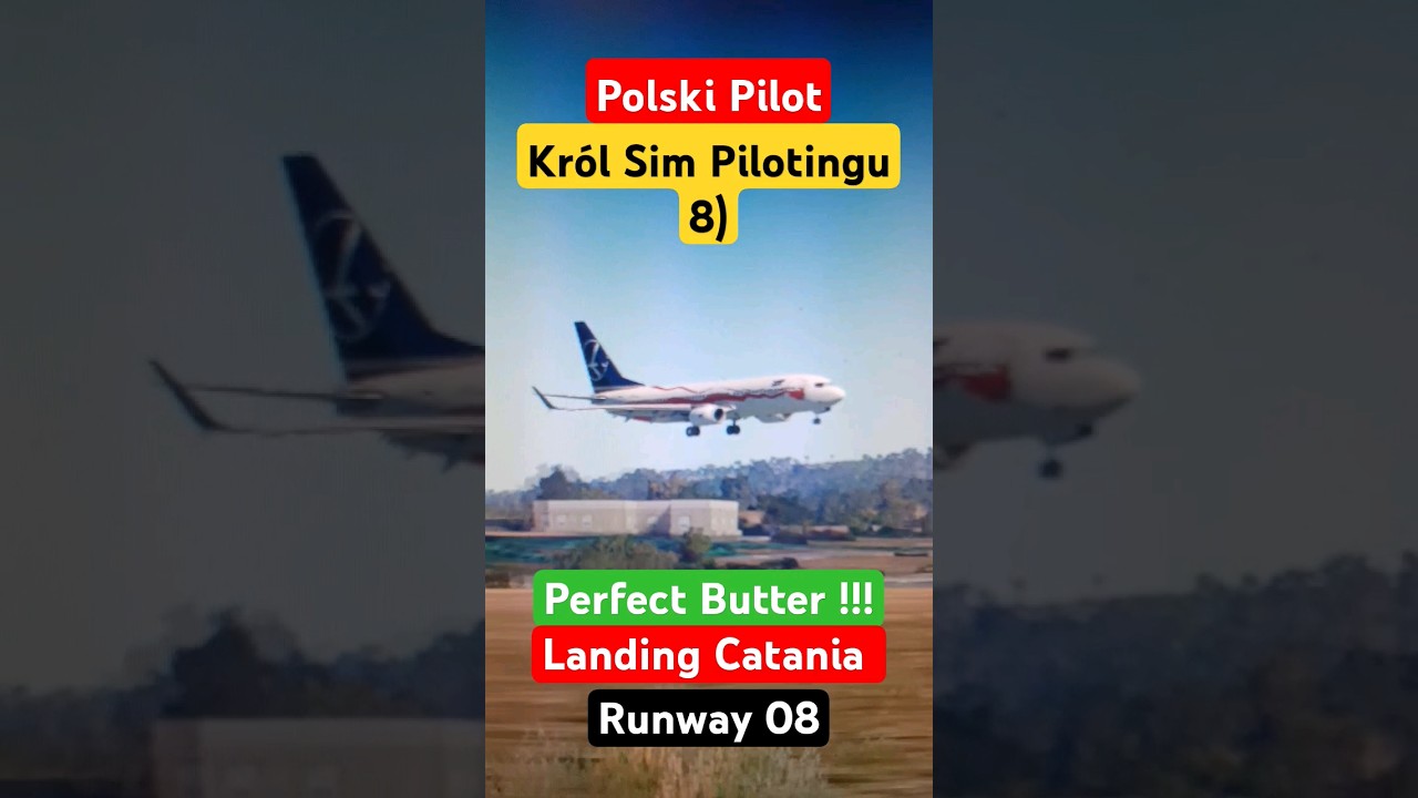 Perfect butter landing in Italy by Polish Pilot Boeing 737 #shorts