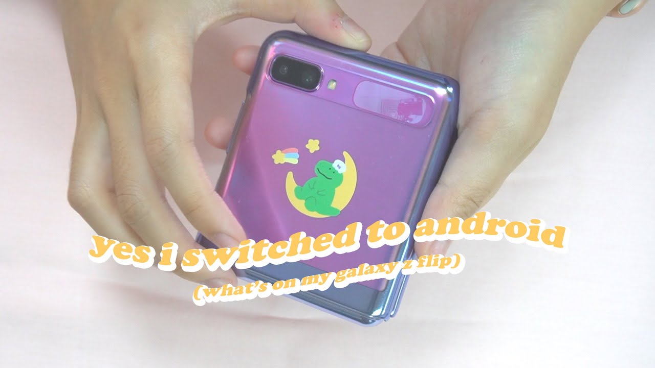 что на моем телефоне💜galaxy z flip (android)