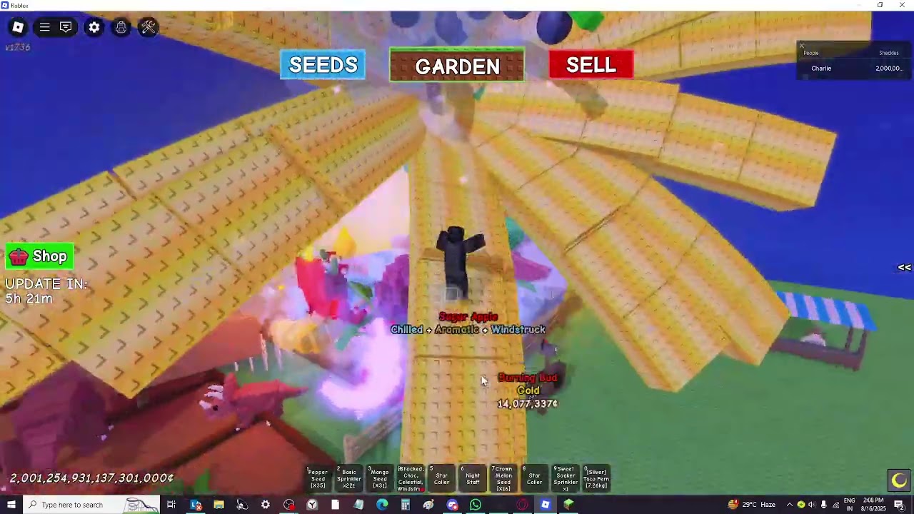 Why is grow a garden in r15 and a new silver mutation?