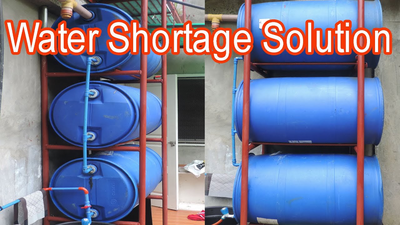 Water Shortage Solution. DIY Water Storage Tank