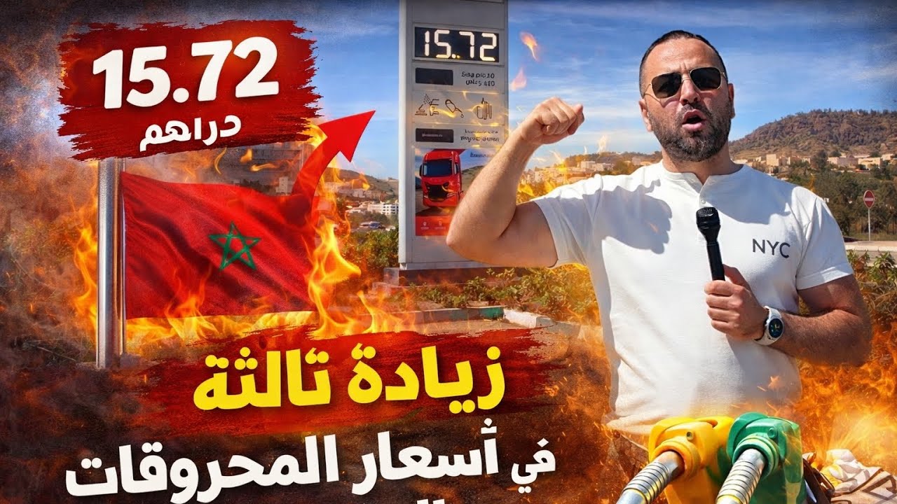 🔴زيادة ثالثة في أسعار المحروقات بالمغرب..زيادة درهم في سعر الغازوال