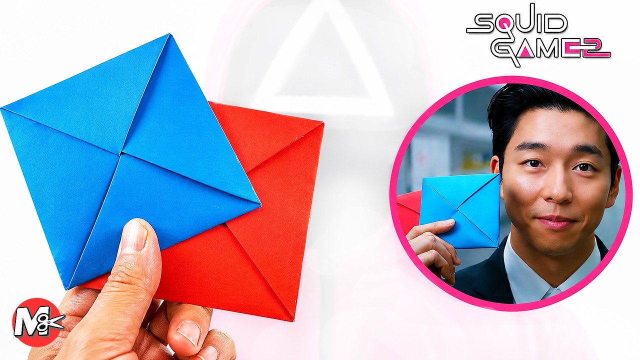 ► Cómo hacer el juego del Reclutador del Juego del Calamar 2 (DDAKJI) Origami 🟦