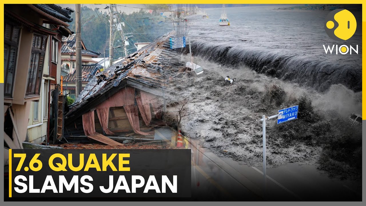 Japan Issues Tsunami Warning After Massive 7.6 Earthquake Hits Northern Coast | WION