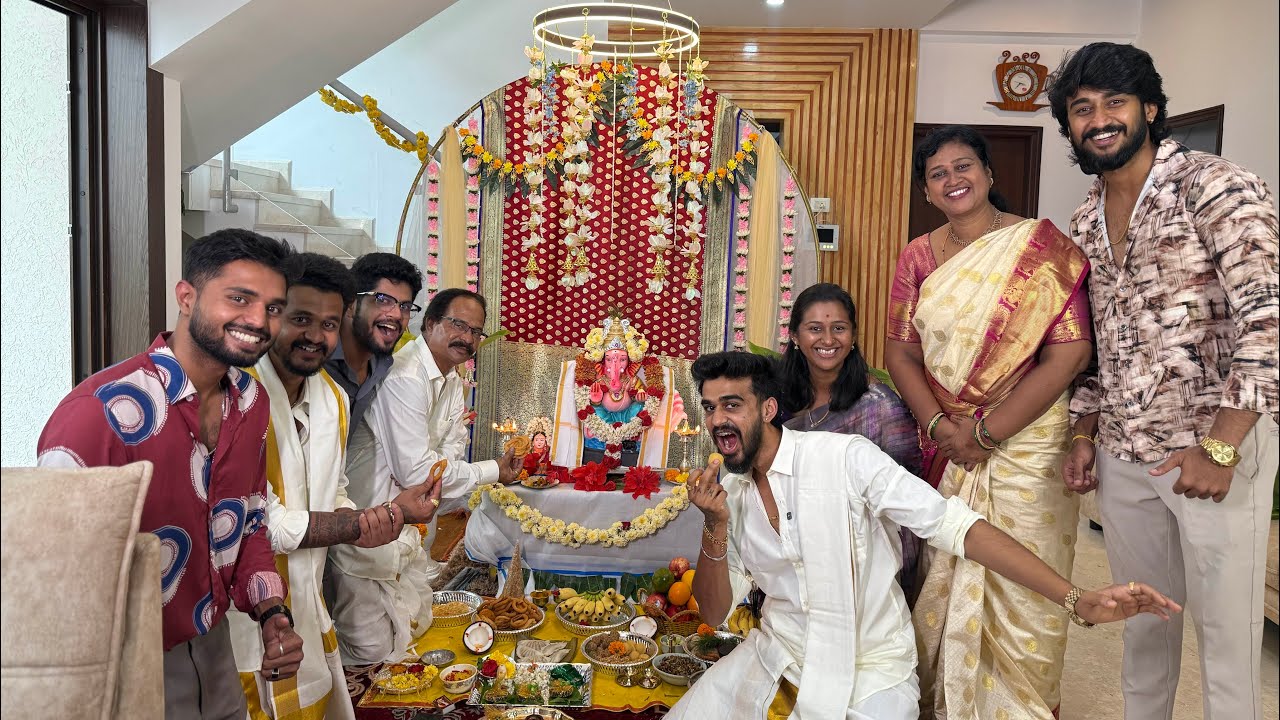 ನಮ್ಮ ಮನೆ Ganesha ಹಬ್ಬ ❤️🫶🏻 | Samsameer_insta