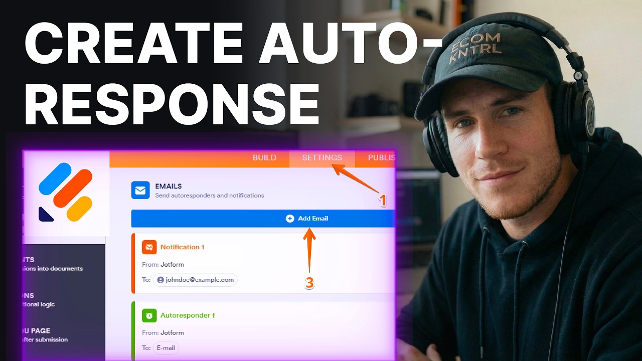 How To Create JotForm Auto Responder Email (2026) | Email Autoresponder Settings