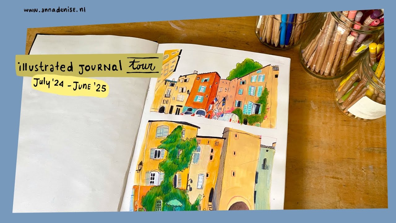 Sketchbook Tour: Illustrated Journal - July 2024 - June 2025