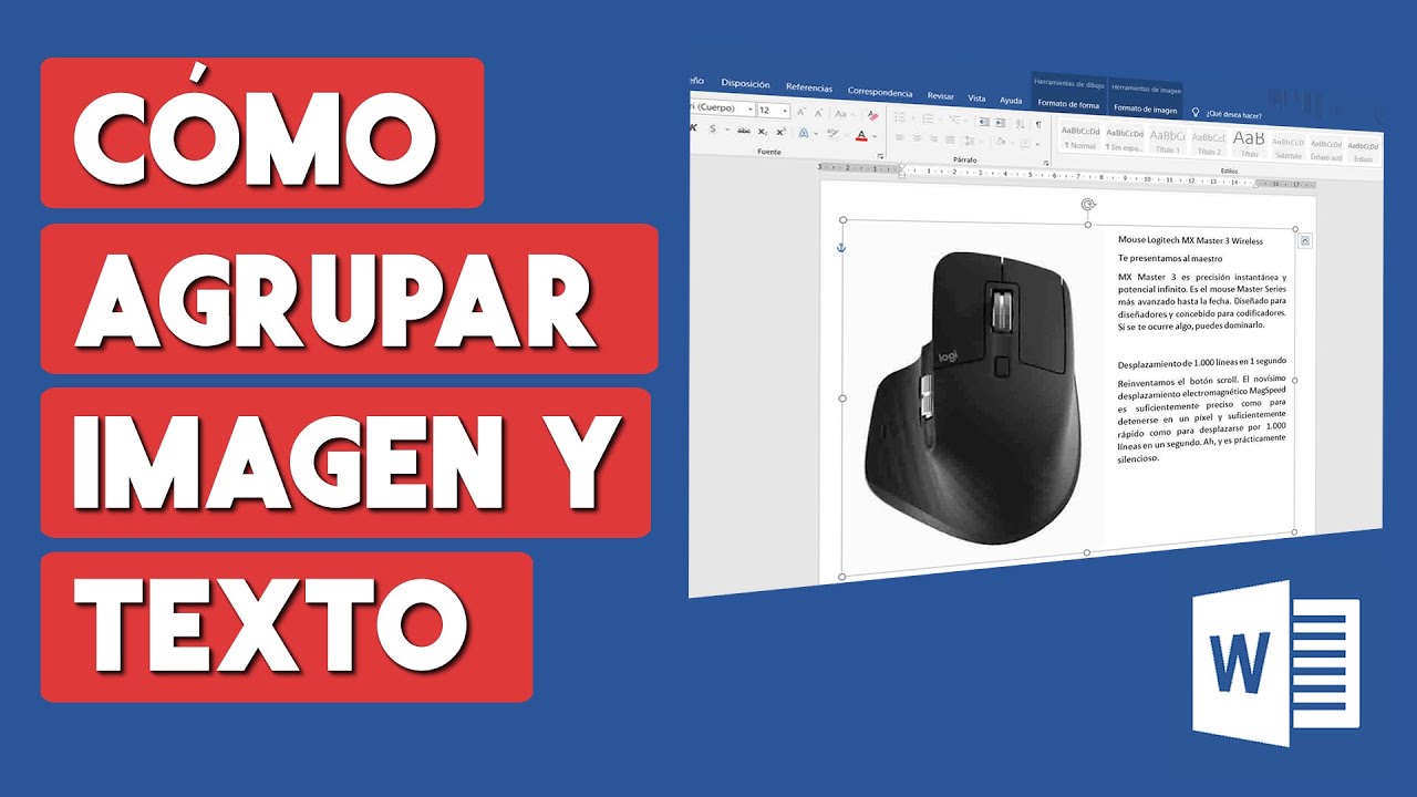 Como Agrupar Imagen y Texto en Word