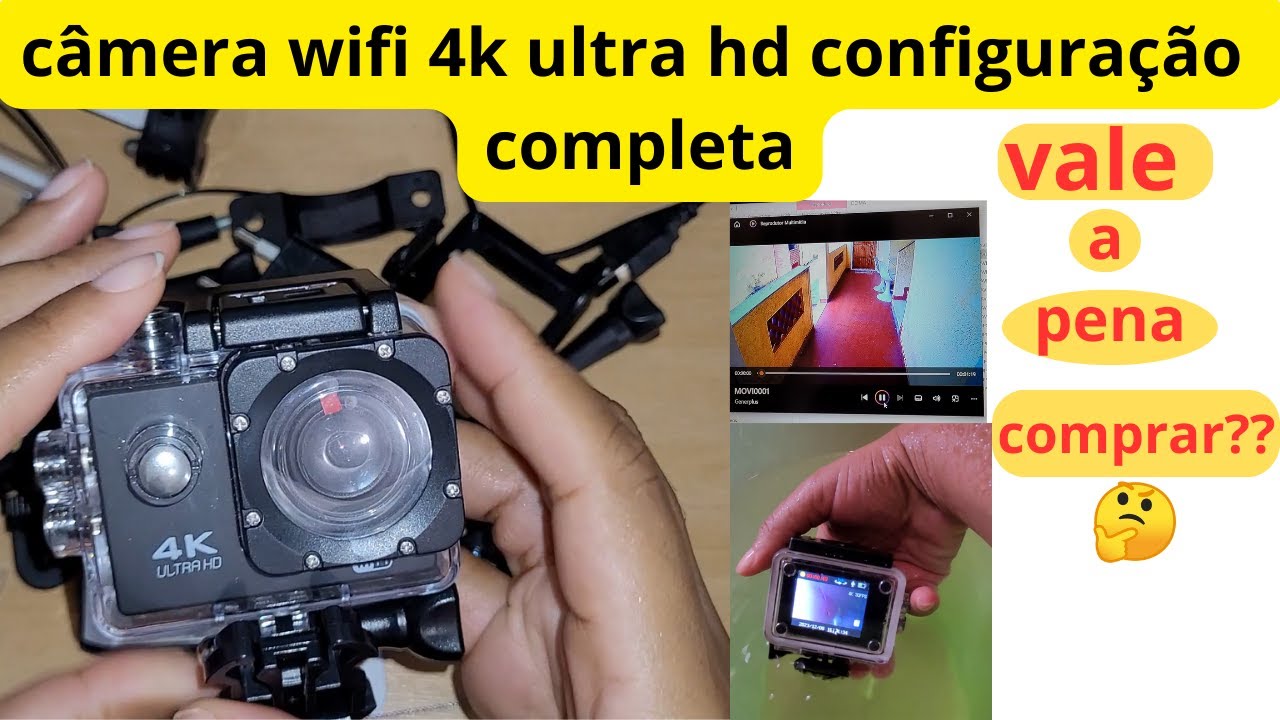 como mexer na câmera wifi sports 4k ultra hd dv app goplus cam