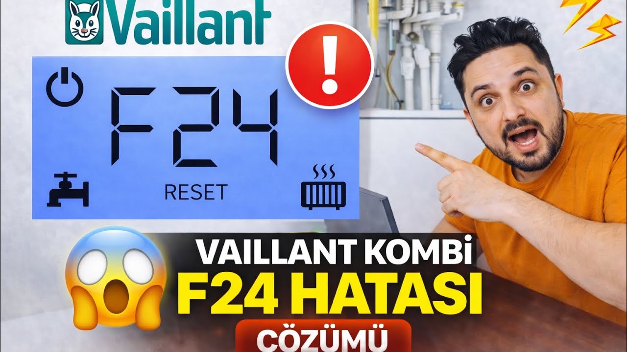 Vaillant Kombi F24 Hata Kodu Nasıl Giderilir?| EN BASİT YÖNTEMLE ARIZAYI GİDERİN!